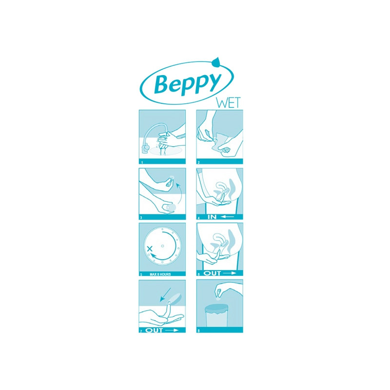 Boite 8 tampons Beppy WET