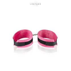 Menottes de poignets rose et noir 2