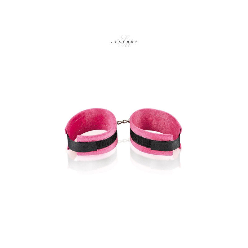 Menottes de poignets rose et noir