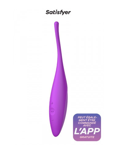 Stimulateur connecté Twirling Joy fuchsia - Plaisirs pour elle