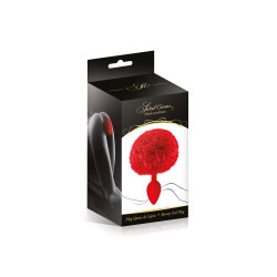 Plug queue de lapin - rouge 2