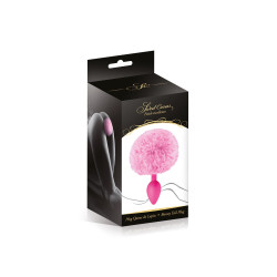 Plug queue de lapin - rose 2