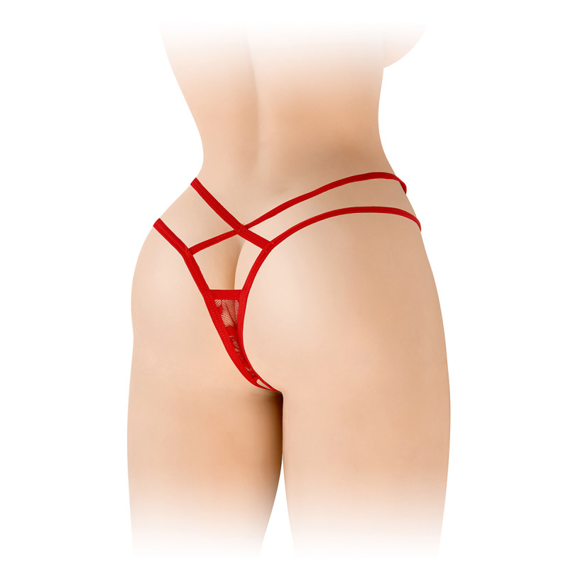 String ouvert Mylene - rouge