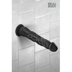 Gode réaliste 21 cm noir  - Real Justin 2