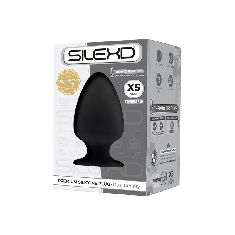 Plug anal The Original Model 1 noir 8 cm - SilexD