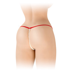 String avec perles Venusina - rouge 2