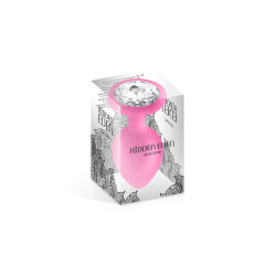 Plug bijou silicone rose M - Hidden Eden 2