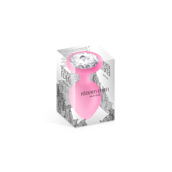 Plug bijou silicone rose L - Hidden Eden 2