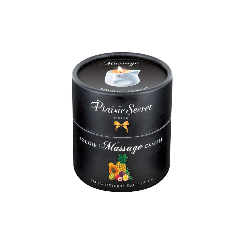 Bougie de massage gourmande fruits exotiques - Plaisir Secret