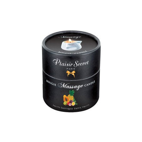 Bougie de massage gourmande fruits exotiques - Plaisir Secret