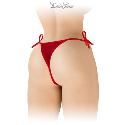 String rouge ouvert à nouer Stella - Fashion Secret 2