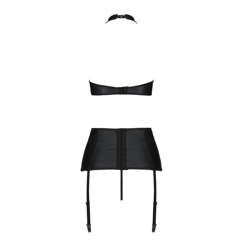 Ensemble sexy faux cuir Nancy - Passion