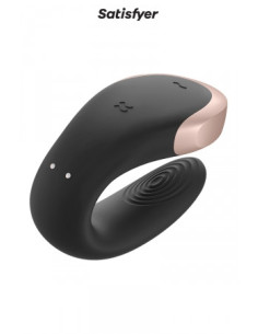 Stimulateur couple Double Love noir - Satisfyer - Plaisirs à deux 2