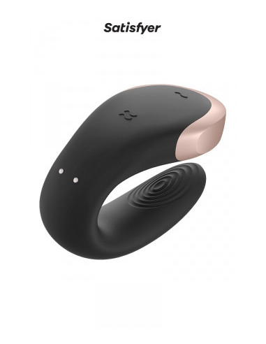 Stimulateur couple Double Love noir – Satisfyer