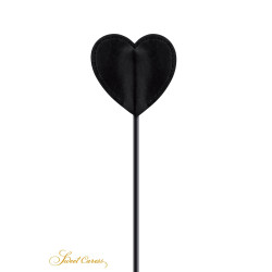 Tapette coeur avec pompon noir - Sweet Caress 2