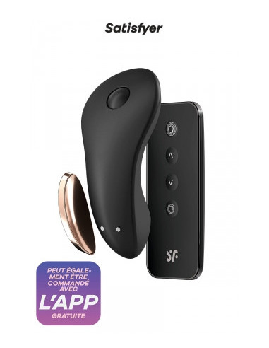 Stimulateur Little Secret noir - Satisfyer - Plaisirs à deux