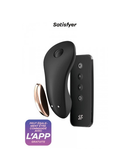 Stimulateur Little Secret noir - Satisfyer - Plaisirs à deux