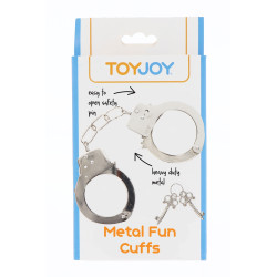 Menottes métal argentées - Toy Joy 2
