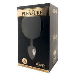 Plug métal Fluffy S noir - Alive 2