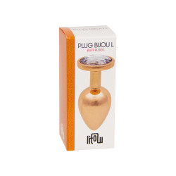 Plug bijou rose gold L - Litolu 2