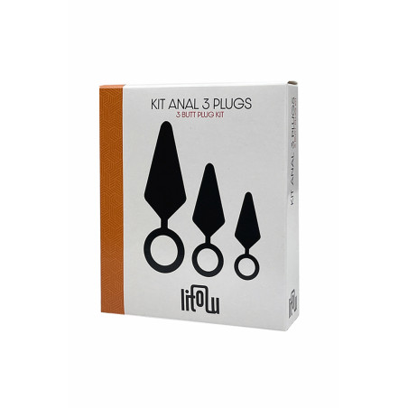 kit d'entrainement anal 3 plugs silicone - Litolu