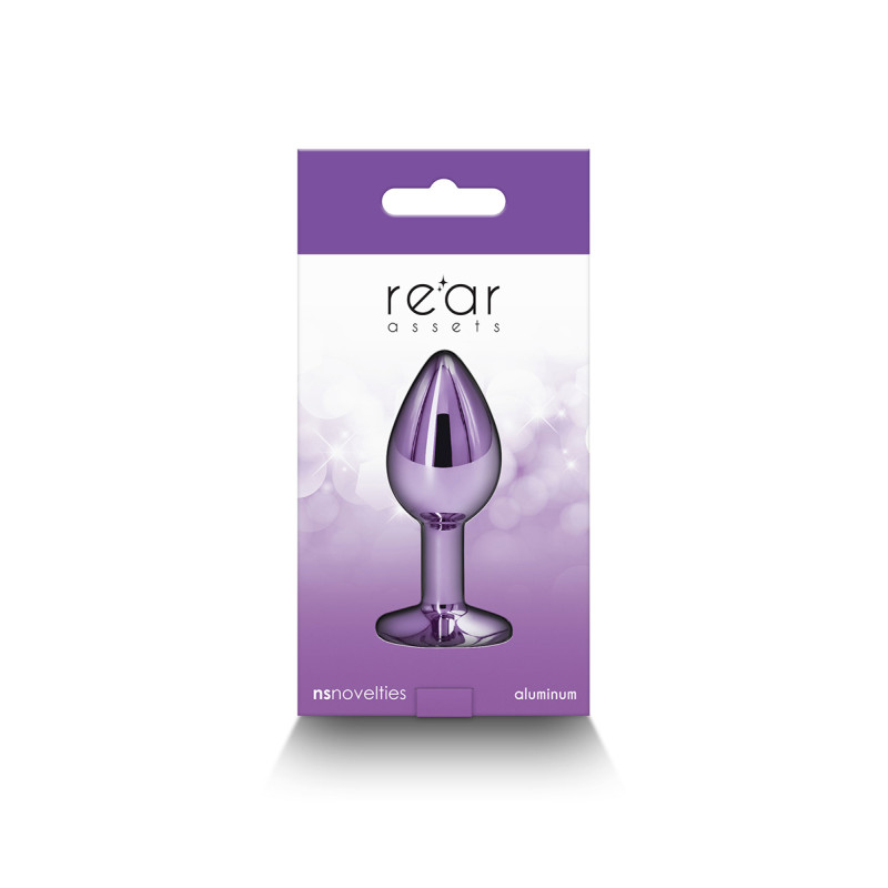 Plug bijou aluminium chromé violet S