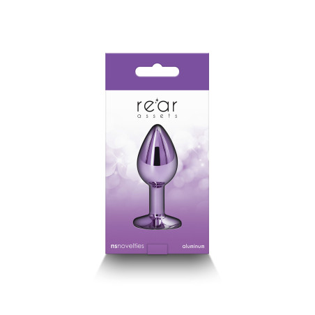 Plug bijou aluminium chromé violet S