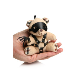 Porte-clés Teddy Bear BDSM avec martinet 2
