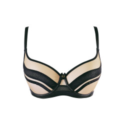 Soutien-gorge tulle noir V-10491 - Axami