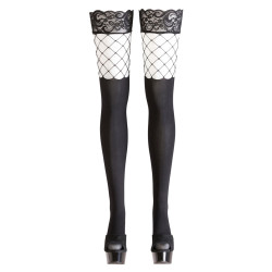 Bas autofixants opaques noir - Cotelli Legwear 2