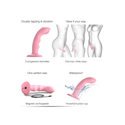Vibro Tapping dildo wave rose - Strap on Me 2