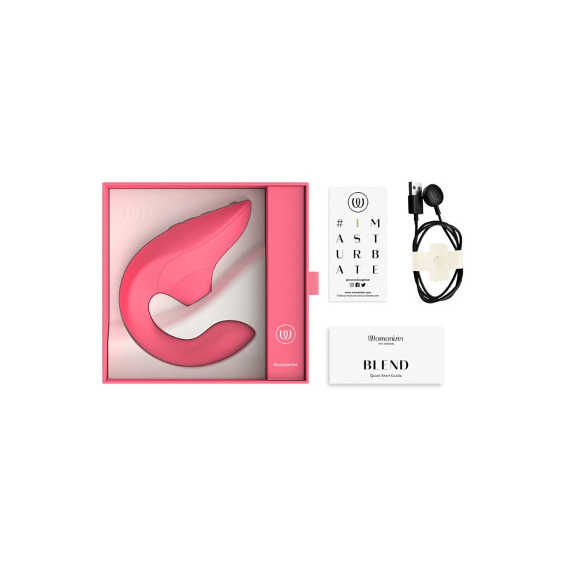 Double stimulateur Womanizer Blend rose éclatant