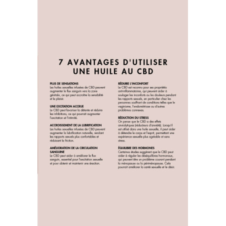 Huile stimulante au CBD Slow Sex - Bijoux Indiscrets