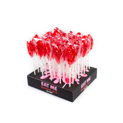 Présentoir de 40 sucettes vulve à la fraise 2