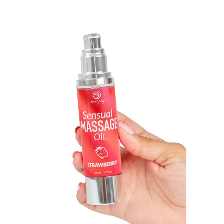 Huile de massage Fraise - Secret Play