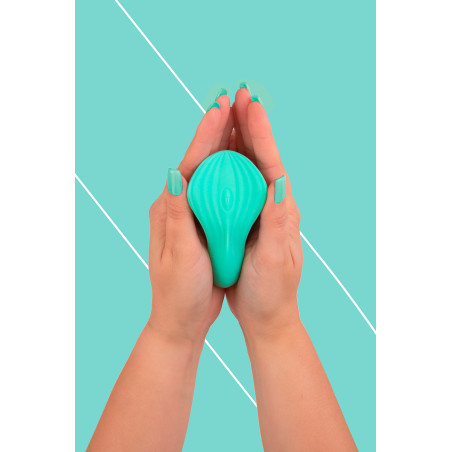 Mini vibro rechargeable SilkenTouch vert - FairyGasm