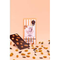 Chocolat noir amandes caramélisées - Tablette 100g - Les canailles 2