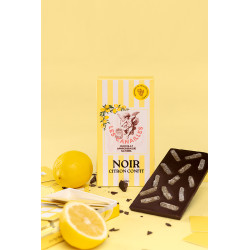 Chocolat noir citron confit - Tablette 100g - Les canailles 2
