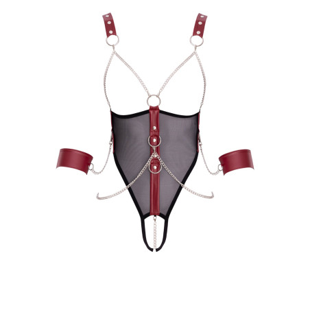 Body de bondage ouvert et seins nus - Cottelli Bondage