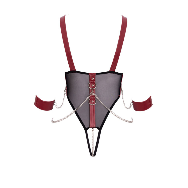 Body de bondage ouvert et seins nus - Cottelli Bondage