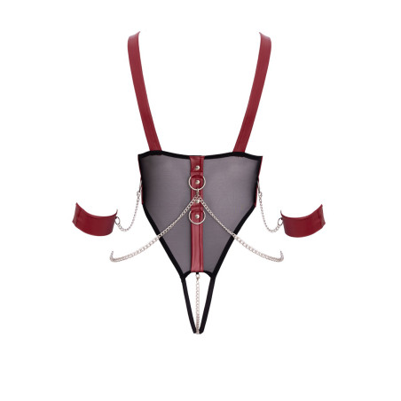 Body de bondage ouvert et seins nus - Cottelli Bondage