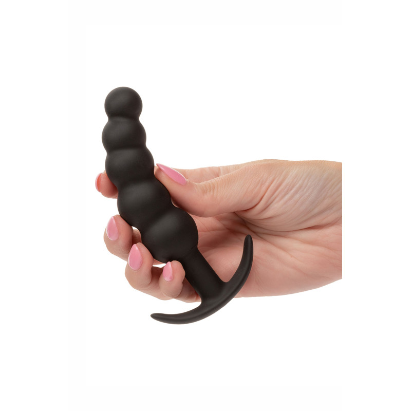 Plug anal Vibrant avec 5 perles - Calexotics