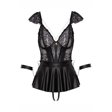 Ensemble 3 pièces lingerie Fetish - Cotelli Bondage