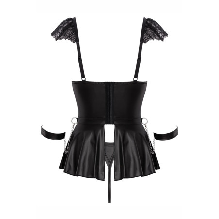 Ensemble 3 pièces lingerie Fetish - Cotelli Bondage