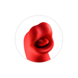 Vibromasseur rabbit 3-en-1 Kissy rouge - Yoba 2