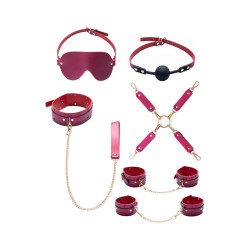 Ensemble 7 pièces Fetish SM rose -  Bad Kitty  2