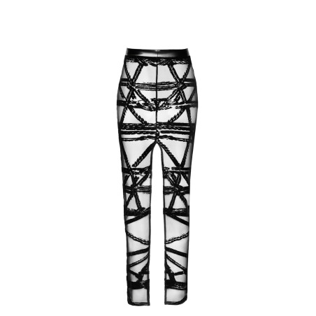 Jupe longue fendue Bondesque F360 - Noir Handmade