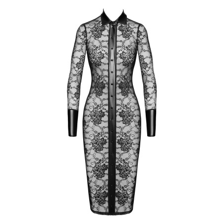 Robe fourreau Noirelle F376 - Noir Handmade