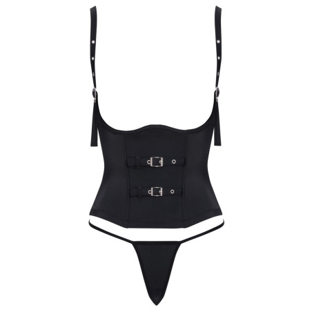Ensemble corset seins nus noir - Cottelli PARTY 