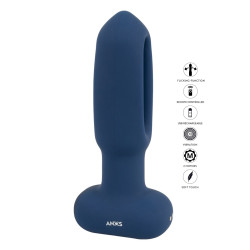 Plug anal vibrant avec langue oscillante - Anos 2